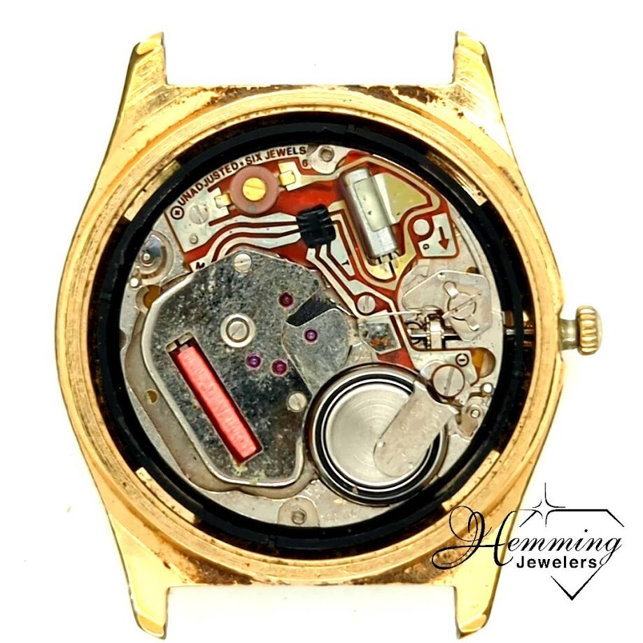 Vintage HAMILTON Quartz Men's Watch Date Working-for Parts Vintage HAMILTON Quartz Men's Watch Date Working-for Parts