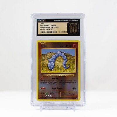 ポケモン　レア① Pokémon Onix Reverse Holo 61/108 XY Evolutions - CGC 10 PRISTINE