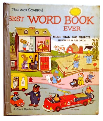 Richard Scarry's Best Word Book Ever, 1st Revised Edition, Big Golden Book, 1970
