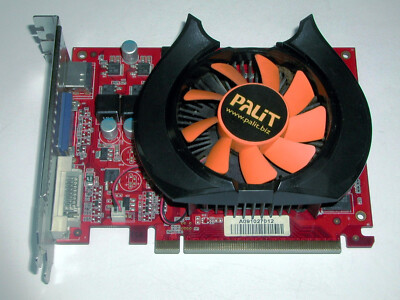 PCIe x16 Grafikkarte Palit, GeForce GT 240, 1 GB DDR3, VGA DVI HDMI, gebraucht