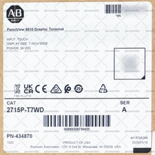 New Sealed 2715P-T7WD Allen Bradley PanelView 5510 Graphic Terminal Touch 24V DC