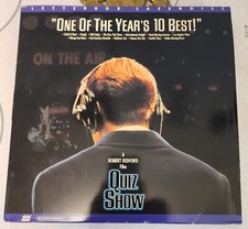 QUIZ SHOW - JOHN TURTURRO ROB MORROW Ralph Fiennes Robert Redford 1994 LASERDISC