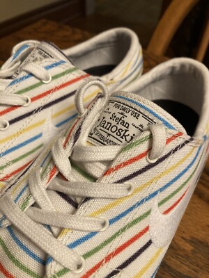Nike SB Zoom Stefan Janoski Multi-Color Pinstripes Sneakers  display picture 1