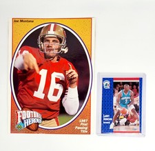 OVERSIZED JUMBO BOX TOP 1991 Upper Deck JOE MONTANA FOOTBALL HEROES INSERT 49ERS