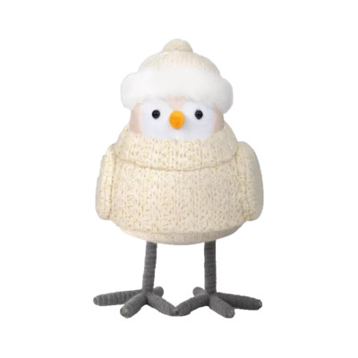 Target Featherly Friends 'Ubuntu' Fabric Christmas Bird Figurine Cream Hat 2024