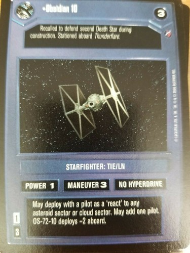 Star Wars CCG Death Star II BASIC SINGLES Select Choose Your Card SWCCG - Picture 84 of 121