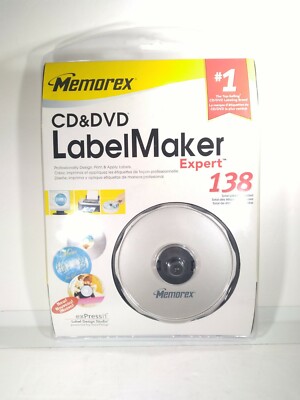 Momorex CD & DVD LABEL MAKER Includes 138 Labels See Photos