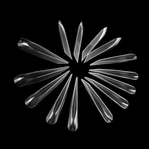 Poly Gel Unghie Forma Avanzata Doppia Forme Curvo Stiletto Manicure - Foto 5 di 18