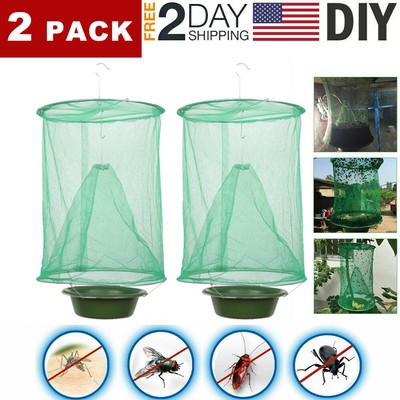 2X The Ranch Fly Trap - Outdoor Fly Trap Killer Bug Cage Net Perfect For Horses