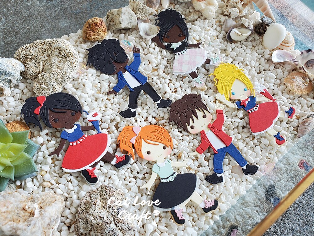 SAOLA Calzino festa ballerine luppolo ragazzo ragazza metallo fustelle scrapbooking creazione carte