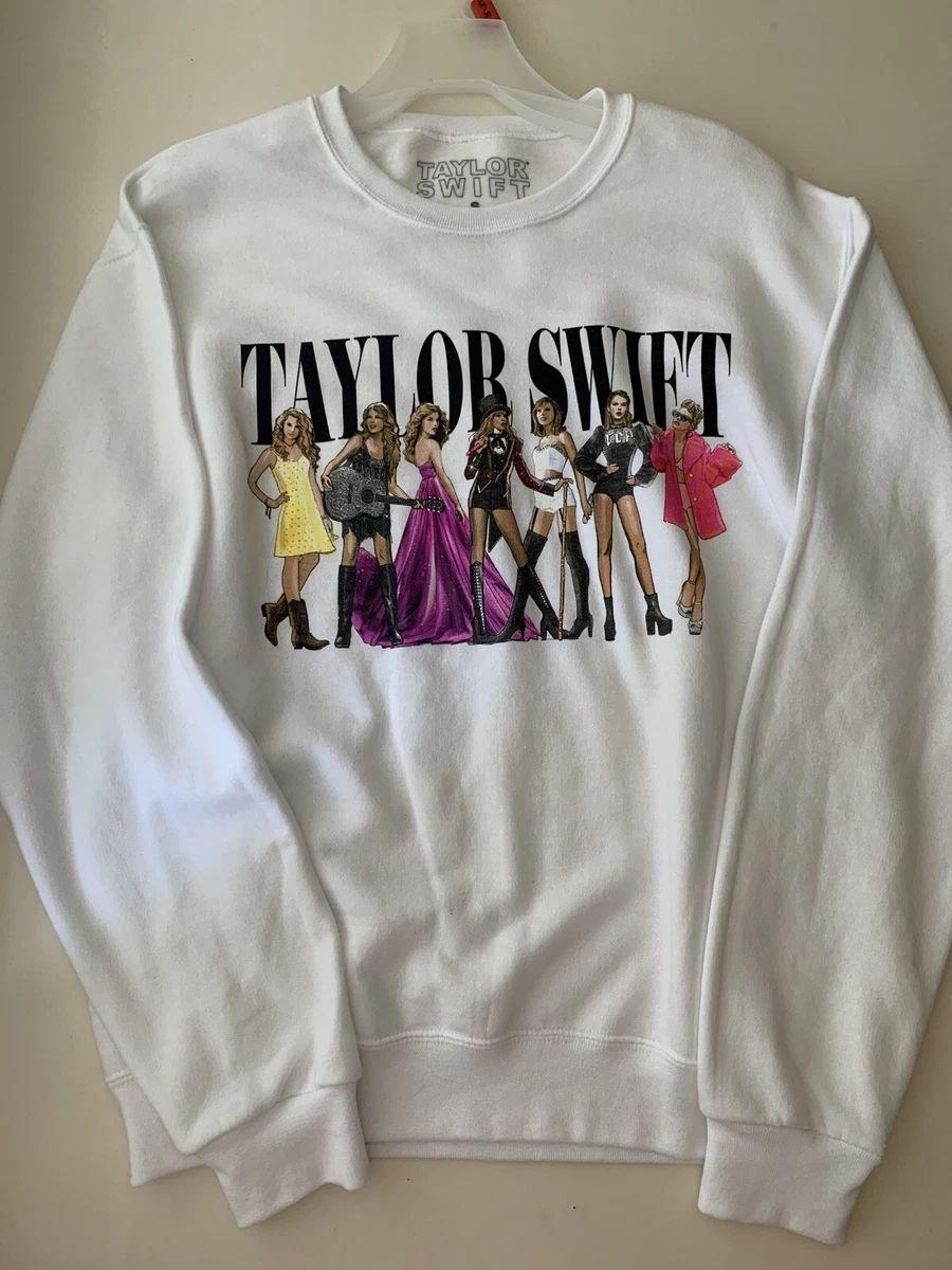 NEW Rare Taylor Swift Eras WHITE Sweatshirt Size SMALL Limited Edition