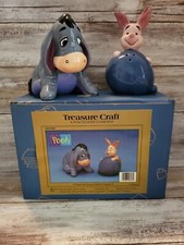 Disney’s Piglet & Eeryore Ceramic Salt & Pepper Shakers By Treasure Craft 
