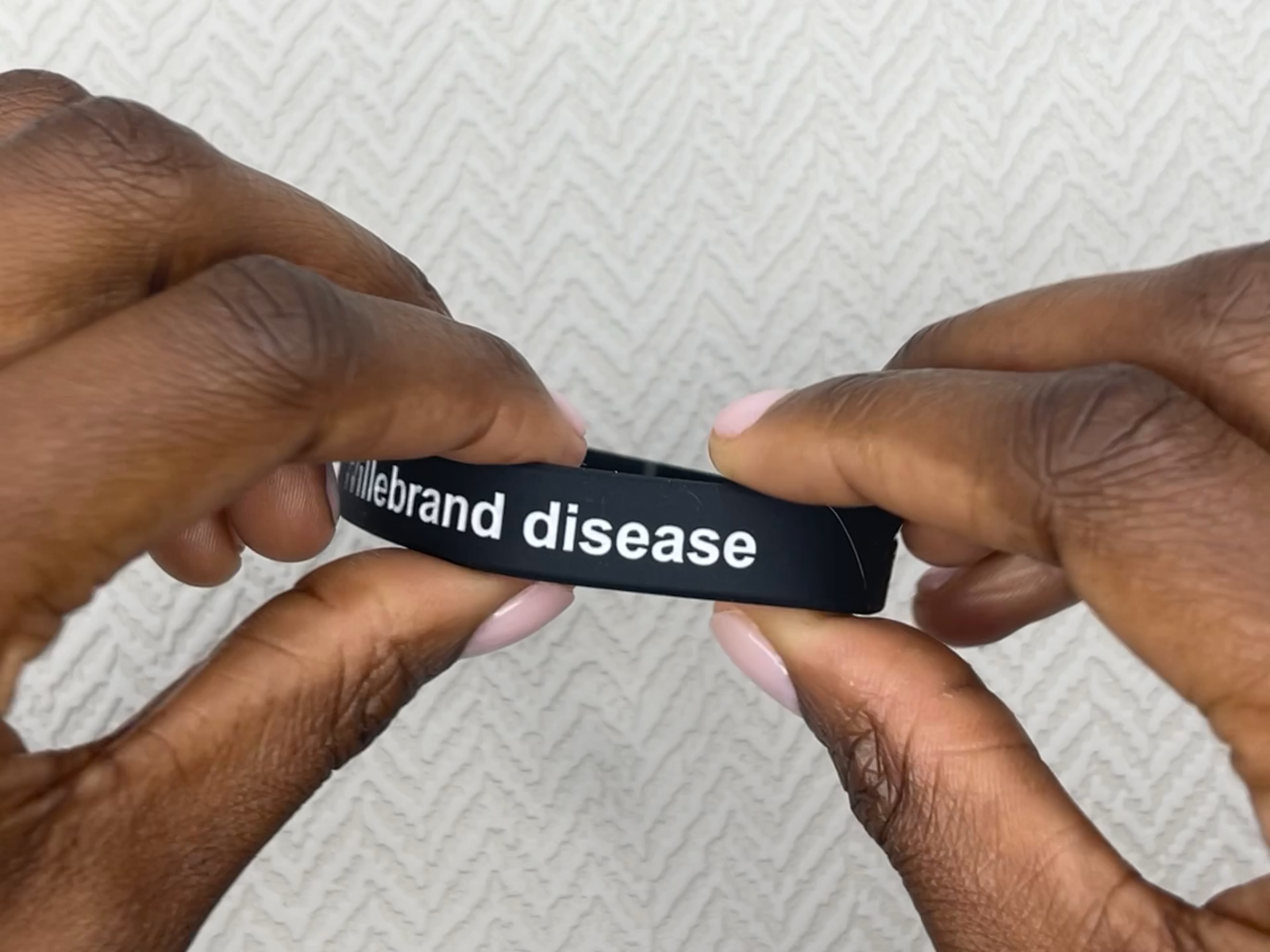 Von Willebrand Disease Medical Alert Wristband ID Silicone Band 202mm