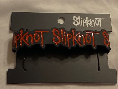 Slipknot Bracelet Black And Red Wrist Band Cory Taylor Metal Band Logo NEW
