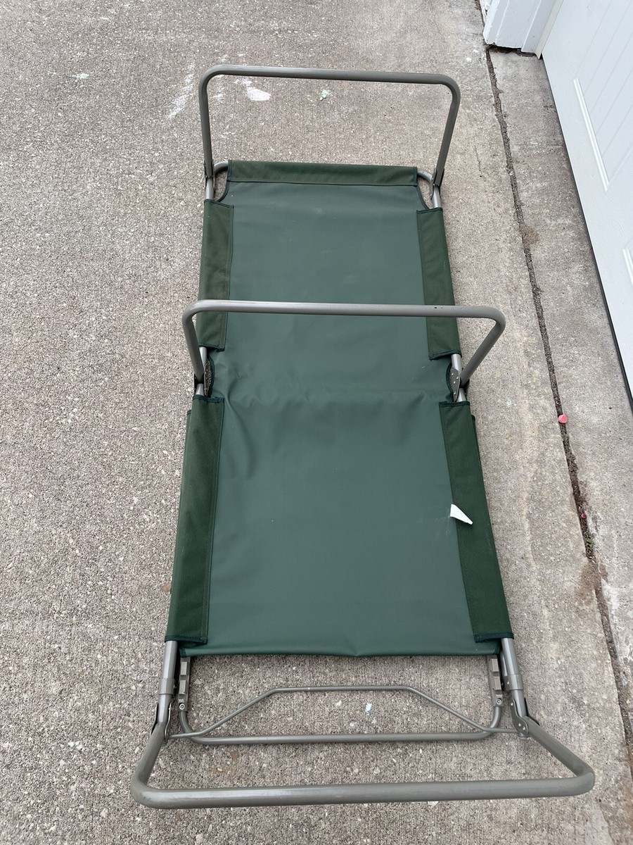 Coleman Converta Cot グリーン Green Canvas Coleman Convetible Folding Cot Steel Frame 76