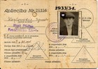 Schülerkarte Lettland Jahrgang 1933 aus der Handwerksschule Riga