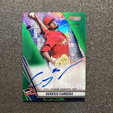 2019 Bowman’s Best GENESIS CABRERA #B19-GC Rookie Green Refractor AUTO 23/99 
