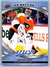 Carter Hart 2023-24 Upper Deck MVP Ice Battles HOCKEY #22 Philadelphia Flyers SP