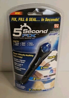 Ontel: 5 Second Fix UV Light & Liquid Plastic Welding Tool - As Seen On TV - New