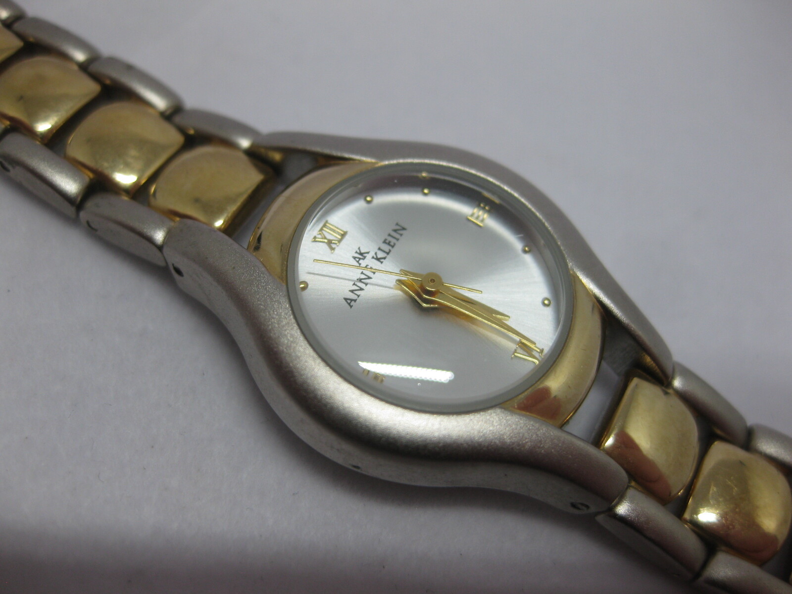 Anne Klein SS Gold & Silver Ladies Watch 10/8245 Y121E Fresh Battery