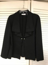 Chico's Black 1 Button Blazer, Sz 1 or Medium, EUC 