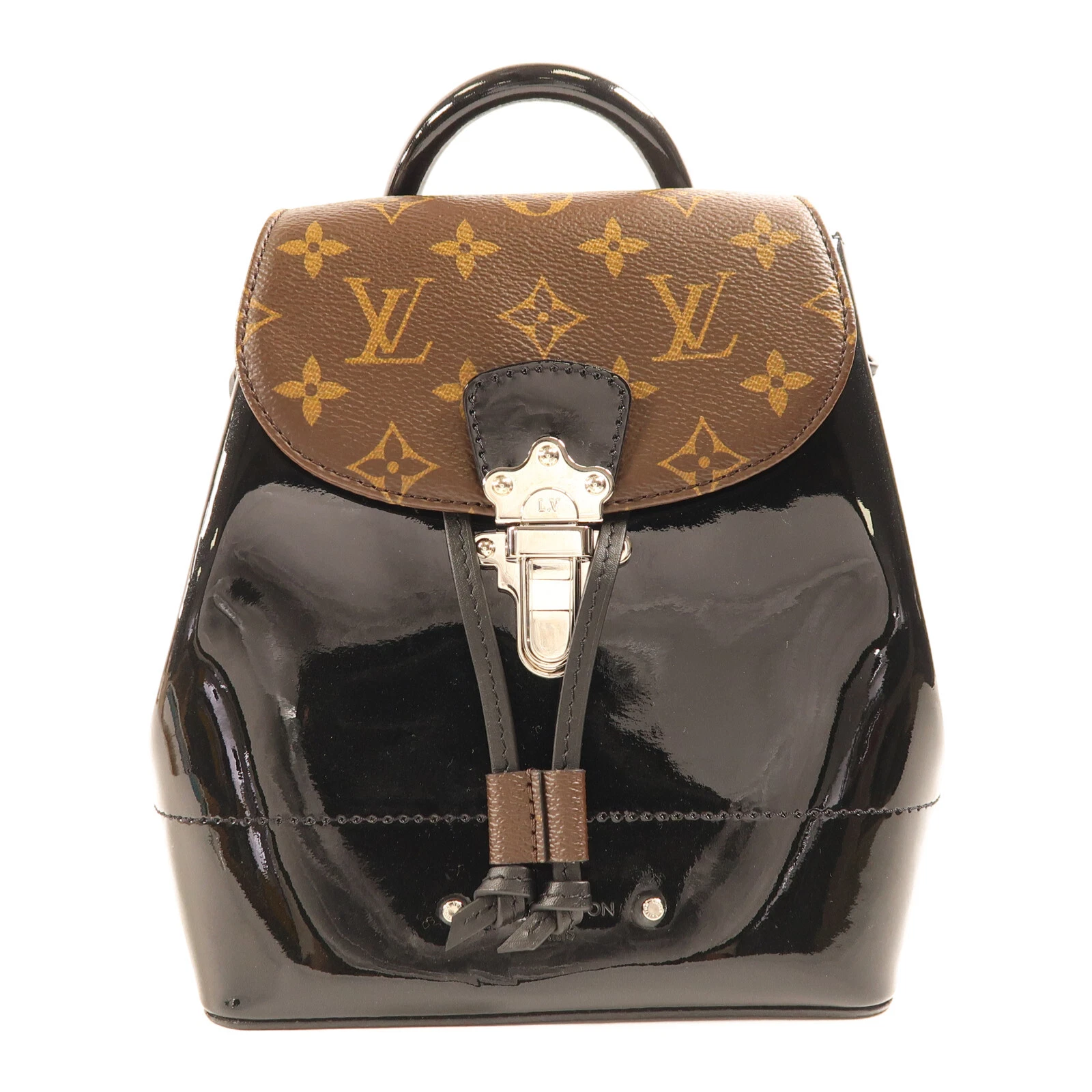 LOUIS VUITTON（LV） Zaino Louis Vuitton LV SHW Hot Springs M55769 Monogram Vernis Marrone Nero