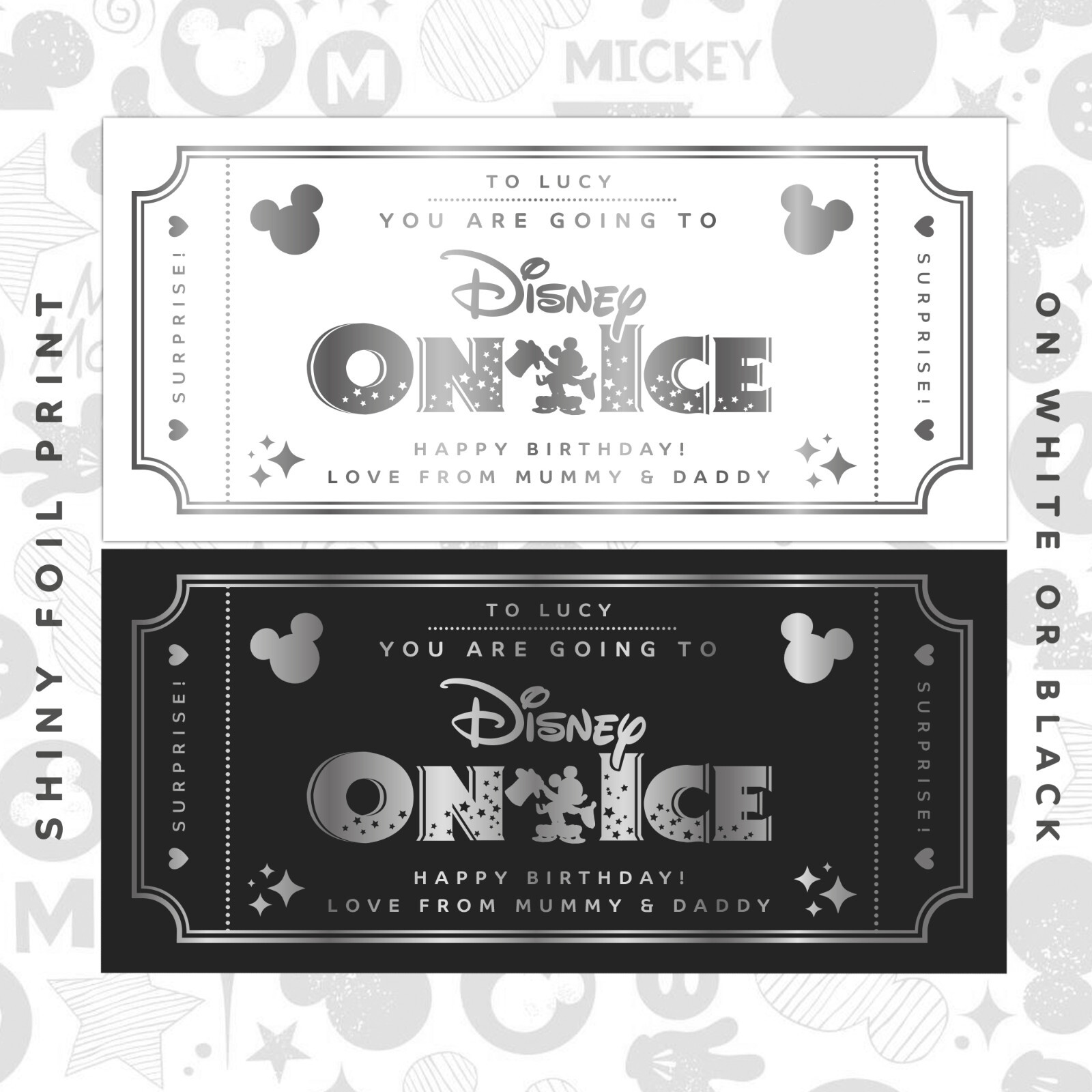 Personalised Surprise Disney On Ice Gift Reveal Voucher Card Keepsake personalised-surprise-disney-on-ice-gift-reveal-voucher-card-keepsake
