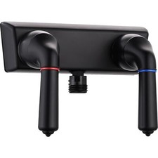 RV Shower Faucet 4" Valve Diverter Hot/Cold Dual Handles for Bathroom