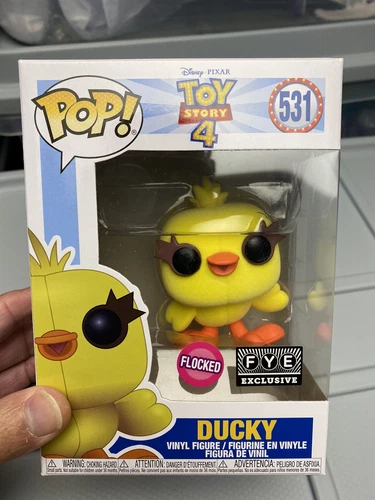 Toy Story 4 Funko Pop! Ducky Flocked FYE Exclusive #531