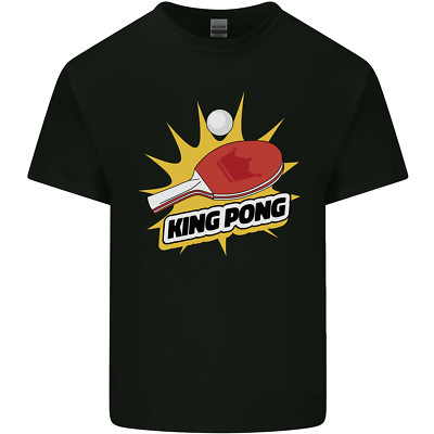Lustiges leichtes Herren-T-Shirt King Tischtennis Tischtennis aus Baumwolle