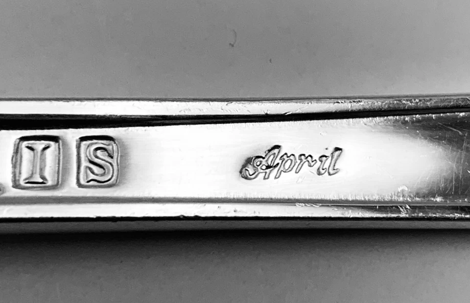 Placa de plata de abril ROGERS & SON ***ELECCIÓN 1 PIEZA*** Plata internacional Foto 3 de 3