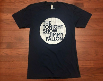 2014 THE TONIGHT SHOW STARRING JIMMY FALLON T SHIRT MENS MEDIUM BLUE GRAY NBC