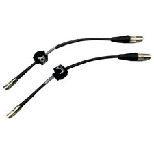 Lot 2x Laird Belden 4855R HD-BNC Male to Standard BNC Female 12G-SDI Cable 6"