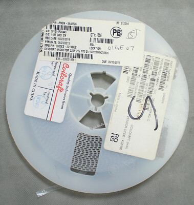 Reel of 1666 Coilcraft  0805CS-221XGLC SMD RF Inductors LFNSN-3640526