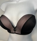 Victoria's Secret Very Sexy Push up Padded Lase Black Bra Size 32D — photo 5