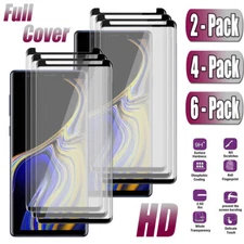 For Samsung Galaxy Note 9 Glossy Slim Full Cover Tempered Glass Screen Protector
