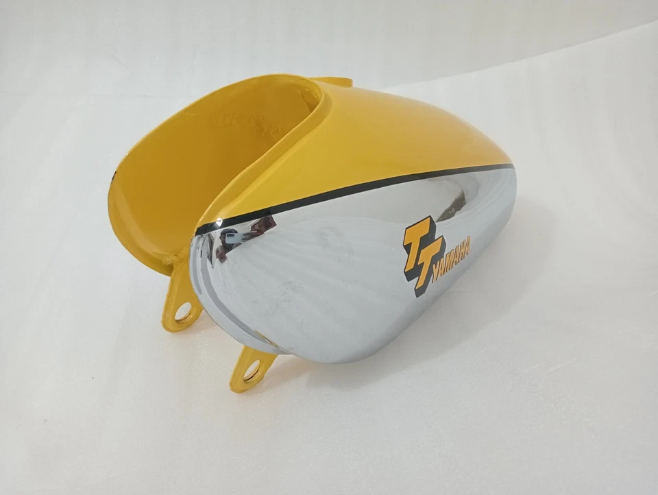 YAMAHA XT TT 500 AMARILLO Y PINTADO CROMO TANQUE GASOLINA ACERO 1N5, 1977) |Apto para Foto 3 de 4