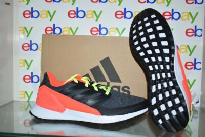adidas RapidaRun J Boys Running Shoes G27328 Black/Carbon/Solar Red NIB