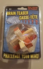 Brain teaser real wood 3D puzzle