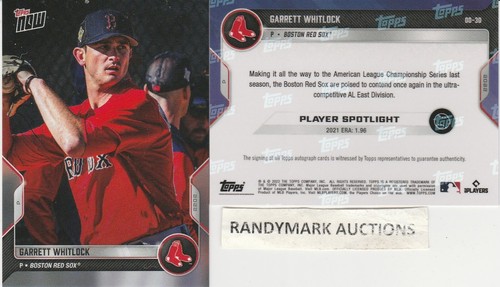 2022 Topps Now OD-30 Garrett Whitlock