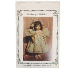 Yesterdays Children Victorian Dress 21-22" Doll Sewing Pattern BS-220 Uncut