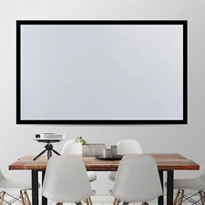 135 Inch Fixed Aluminum Frame Projector Screen Home Theatre HD TV Projection US