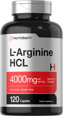 L Arginine 4000mg | 120 Caplets | Max Strength | Vegetarian | by Horbaach