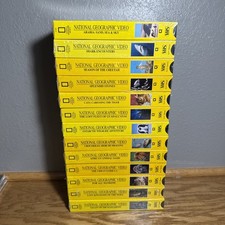 LOT OF 13 New Sealed NATIONAL GEOGRAPHIC VIDEOS HISTORY ANIMALS VHS TAPES