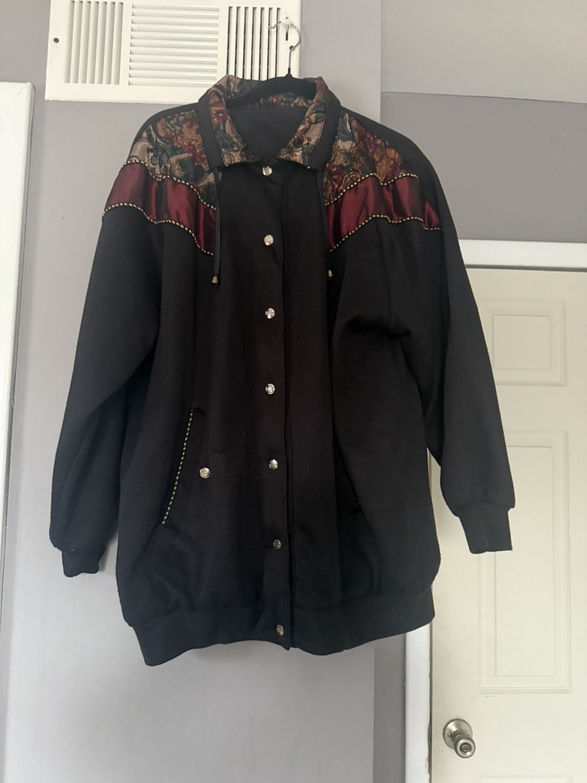 Basic Editions Vintage Reversible Mid Length Over… - image 1