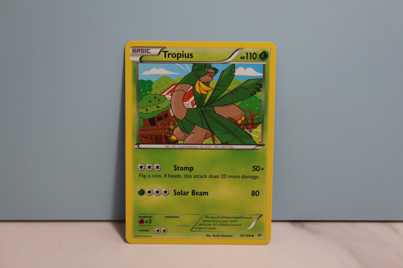 Tropius 12/108 XY Roaring Skies Pokemon TCG Card NM