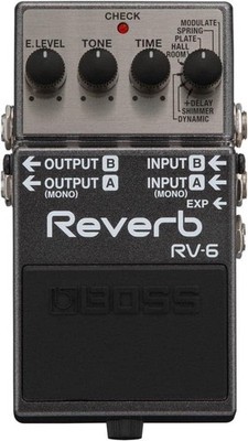 Boss Reverb RV-6 Effektpedal mit Box