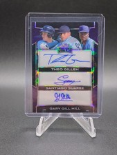 2025 Leaf Metal Gary Gill Hill/Theo Gillen/Santiago Suarez Triple Purple Auto /8