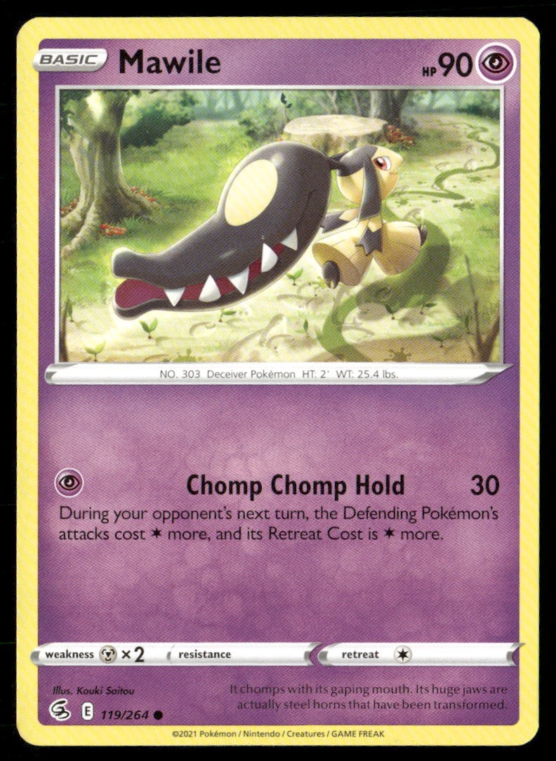 Mawile Fusion Strike 119/264 Common Pokemon Near Mint
