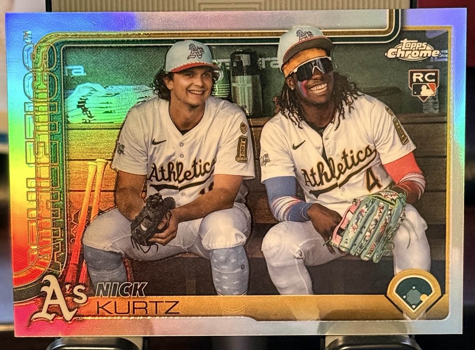 2025 Topps Chrome Update - Nick Kurtz Image Variation RC Refractor SSP #USC178